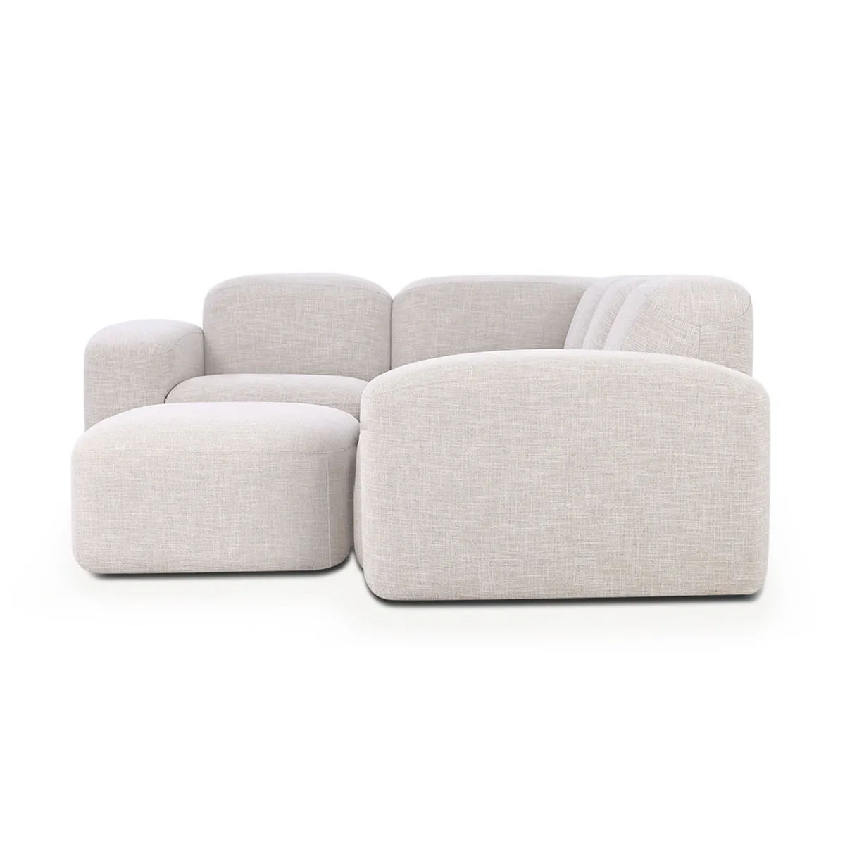 Muse 4 Piece Modular Sofa (Byron Oyster)