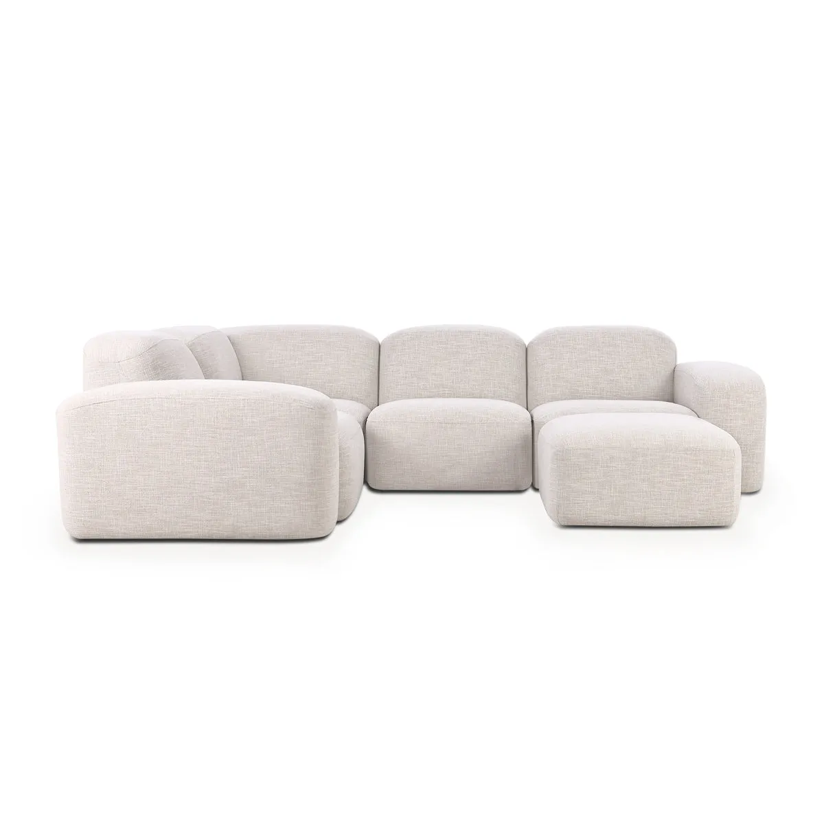 Muse 4 Piece Modular Sofa (Byron Oyster)