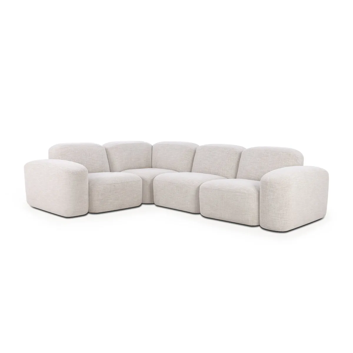 Muse 4 Piece Modular Sofa (Byron Oyster)