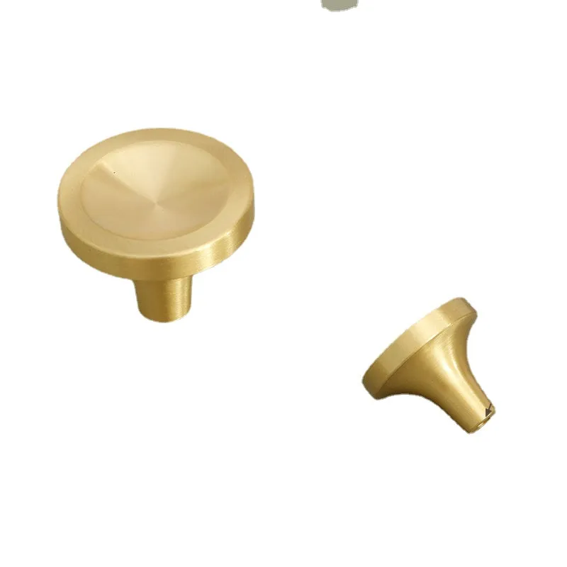 New Chinese-Style Cabinet Door Handle Pure Brass Cabinet Handle European and American-Style Modern Minimalist Drawer Wardrobe Door Handle
