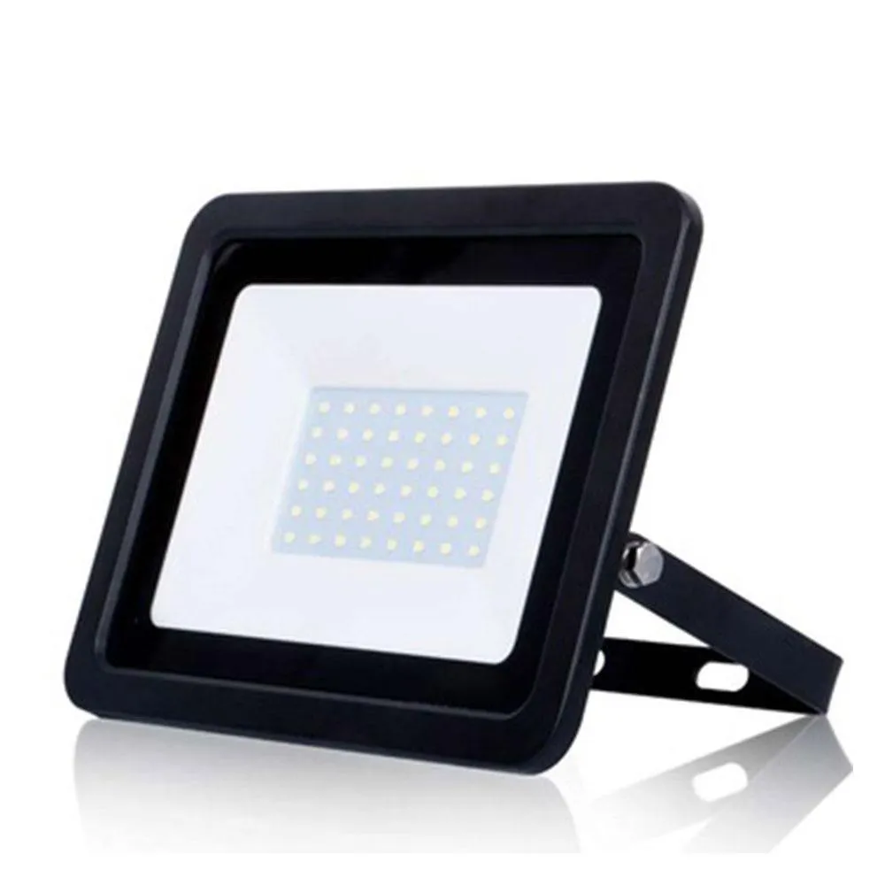 Pack of 2 Floodlight Led SMD Slim 50W 3000K 1 Meter EU Plug 2 Yrs Warranty