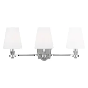 Paisley 23 in. 3 Lights Vanity Light Polished Nickel Finish
