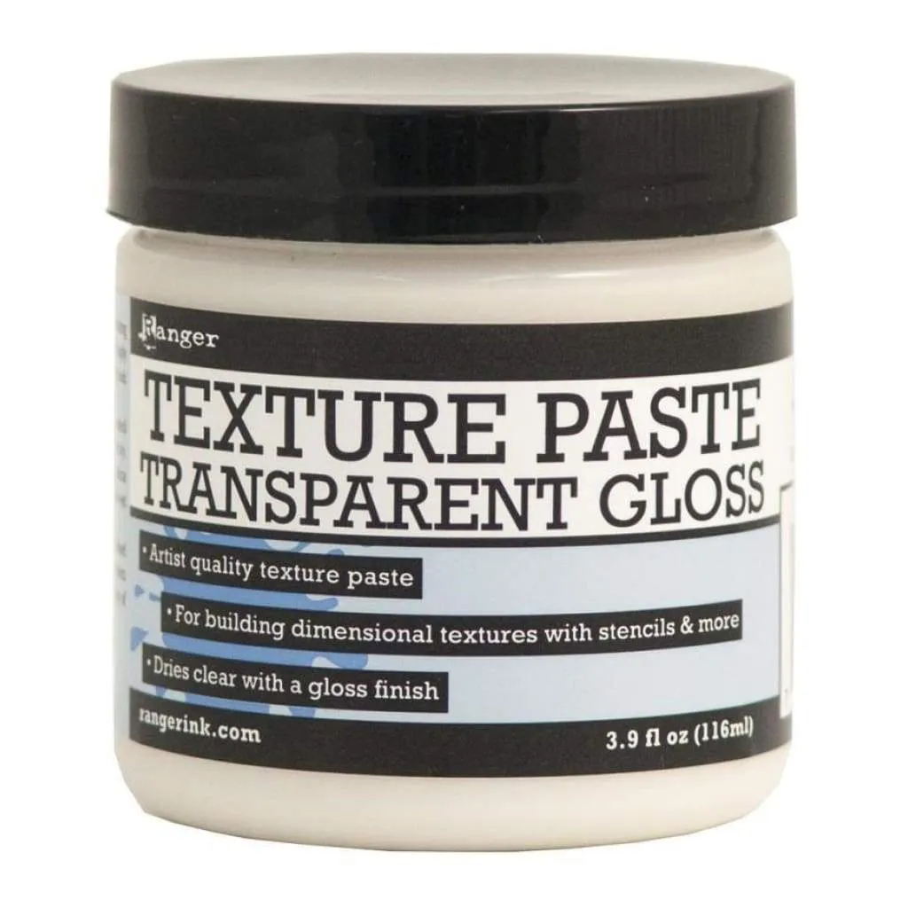 Ranger Texture Paste - Transparent Gloss 3.9Oz (116ml)