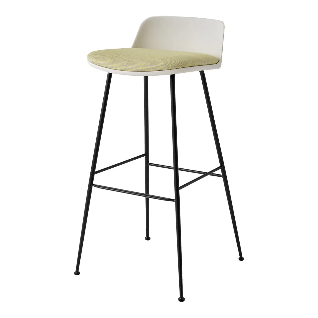 Rely HW87 Low Back Bar Stool - Seat Upholstered