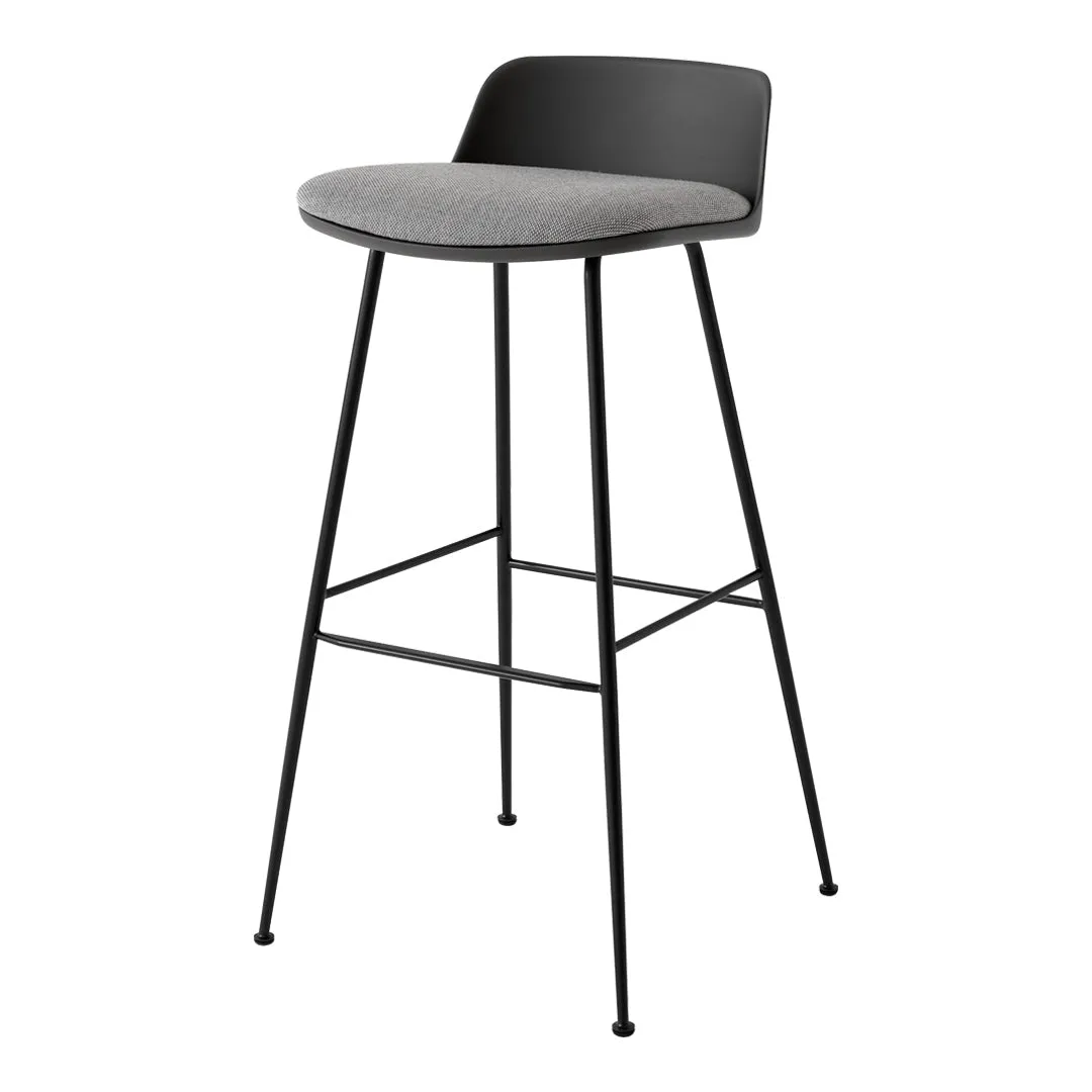 Rely HW87 Low Back Bar Stool - Seat Upholstered