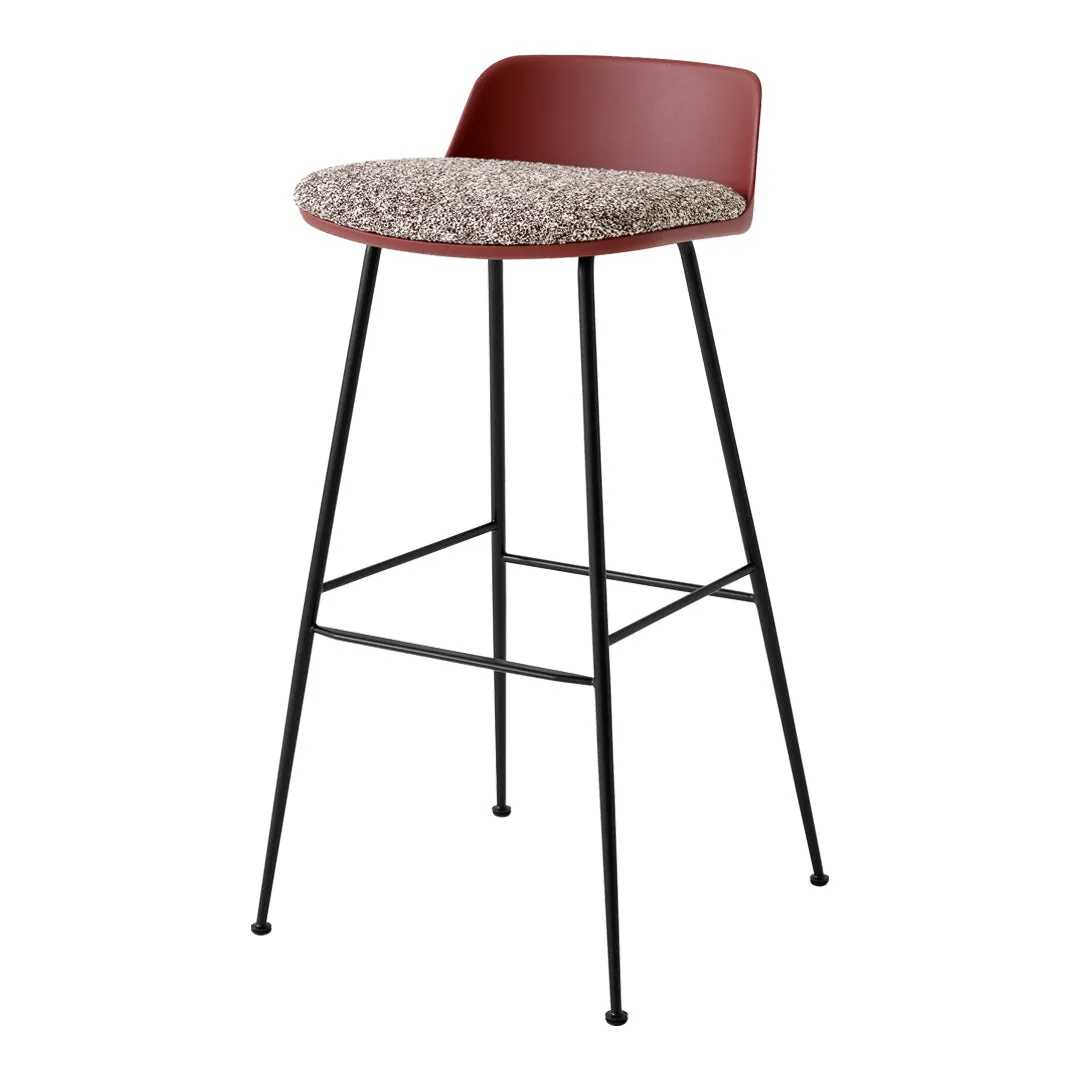 Rely HW87 Low Back Bar Stool - Seat Upholstered