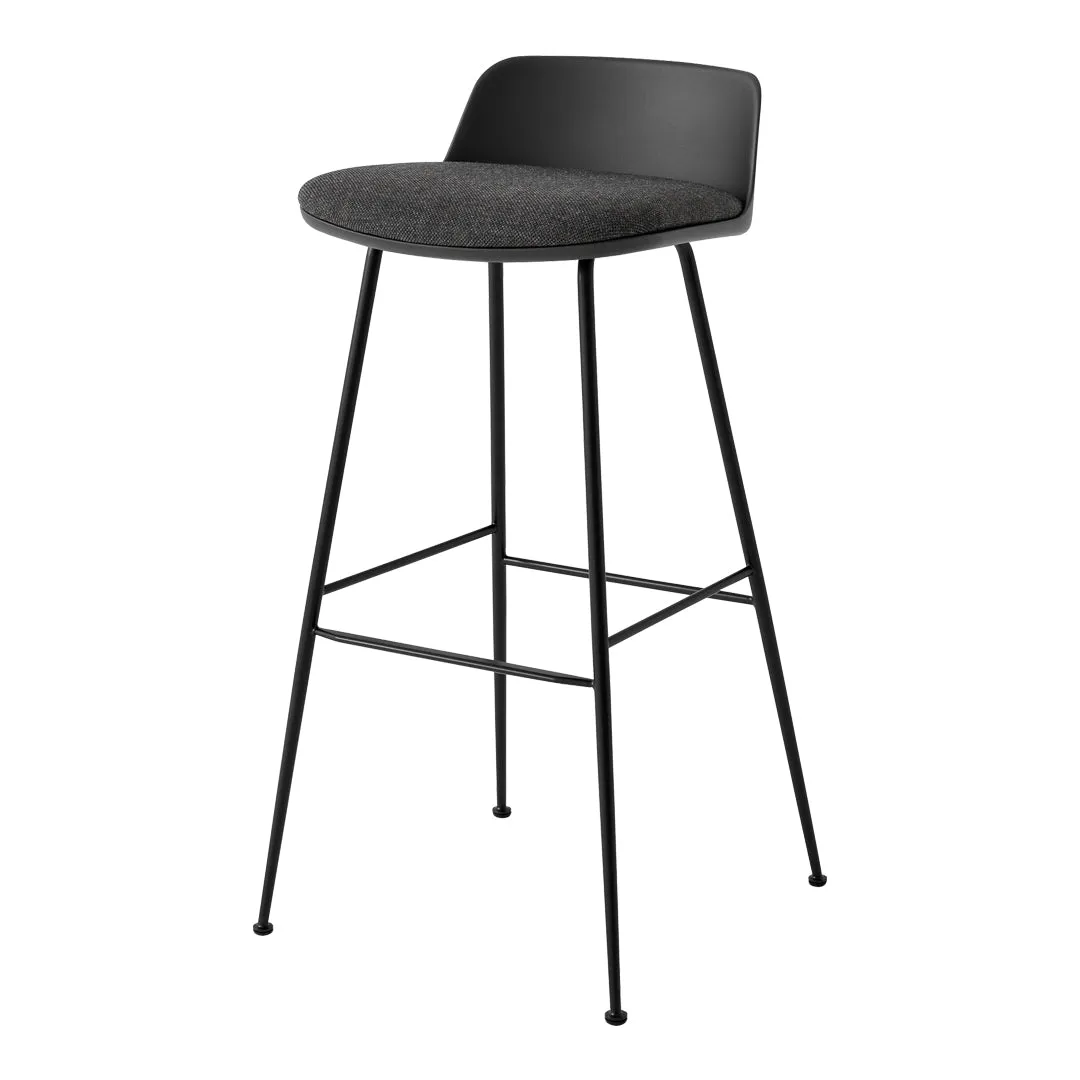 Rely HW87 Low Back Bar Stool - Seat Upholstered