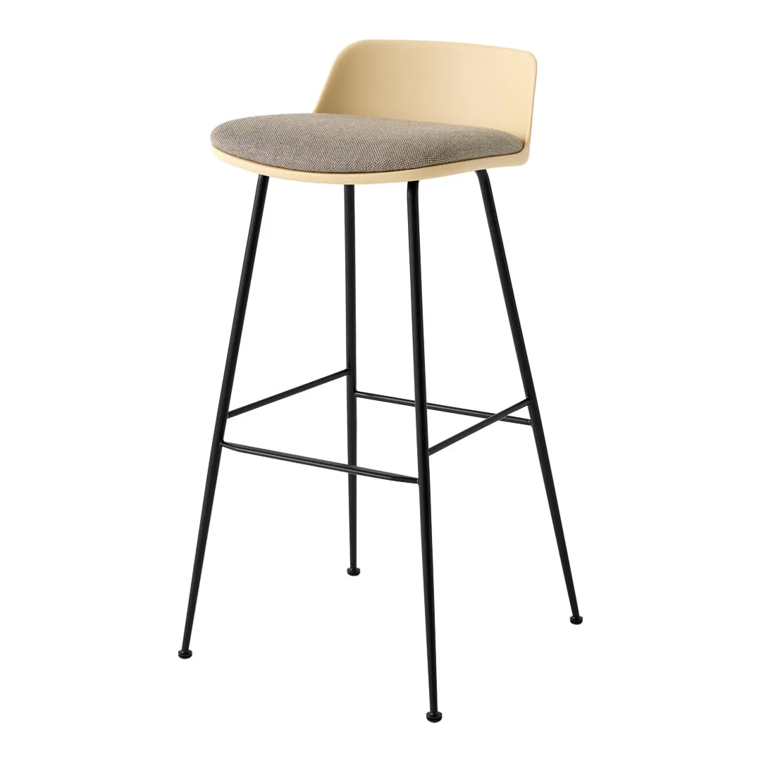 Rely HW87 Low Back Bar Stool - Seat Upholstered