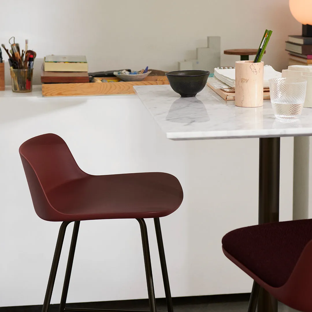 Rely HW87 Low Back Bar Stool - Seat Upholstered