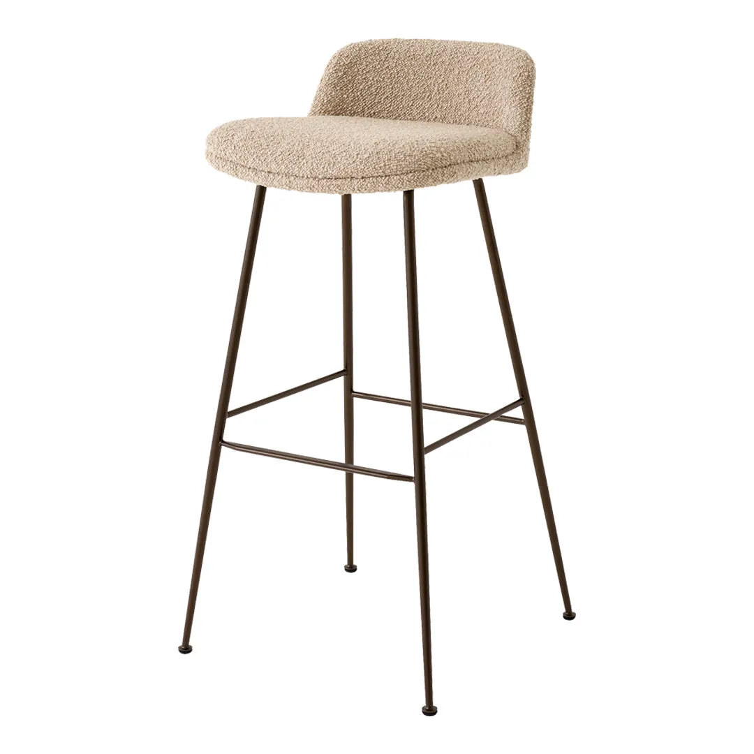 Rely HW89 Low Back Bar Stool - Fully Upholstered