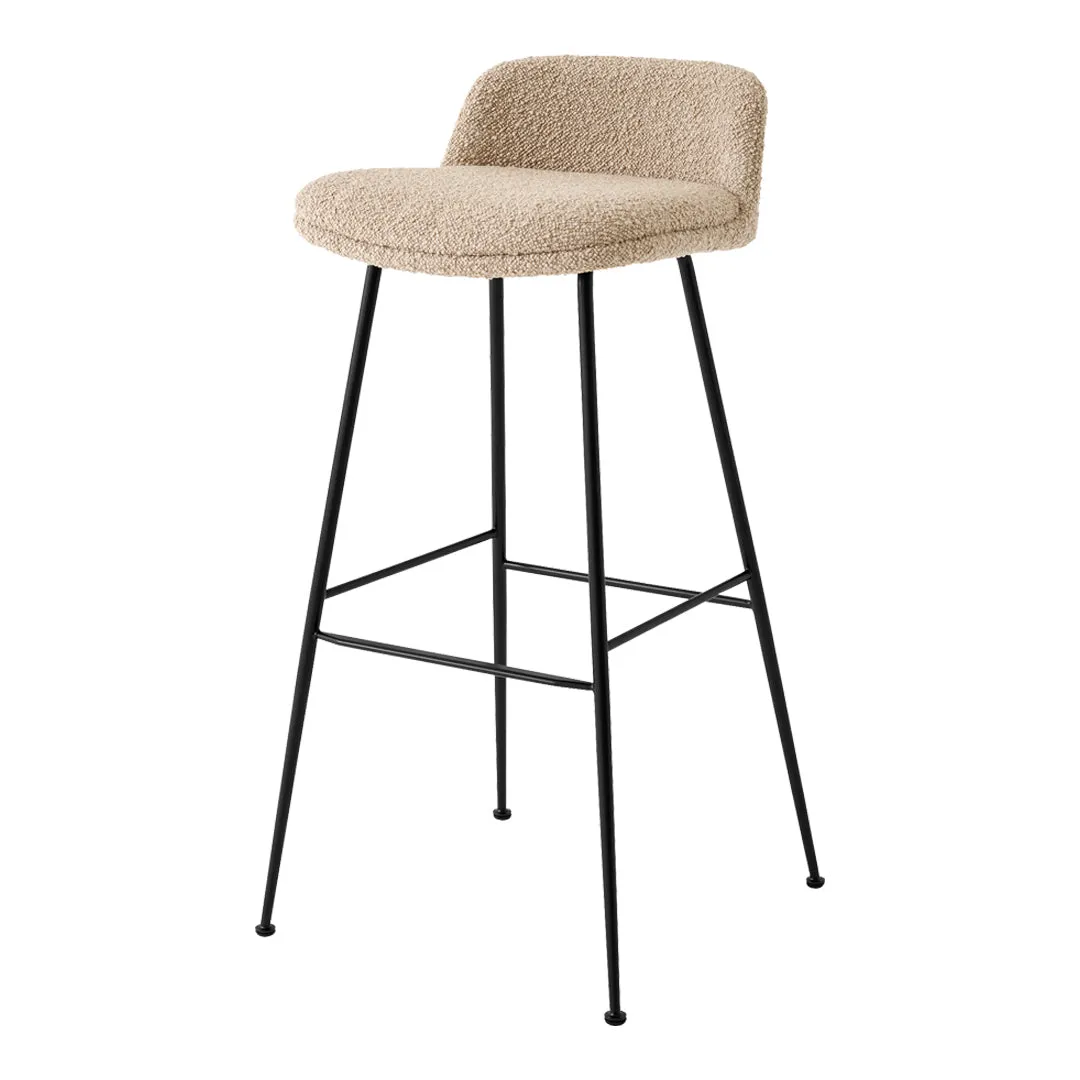 Rely HW89 Low Back Bar Stool - Fully Upholstered