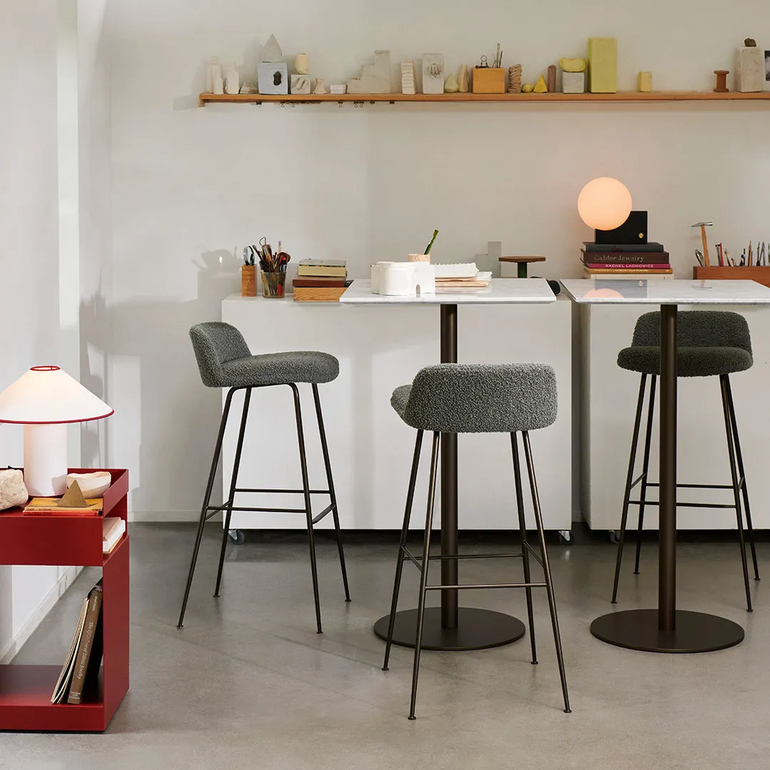 Rely HW89 Low Back Bar Stool - Fully Upholstered