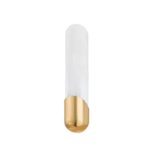 Rome 19 in. LED Wall Sconce vintage brass Finish