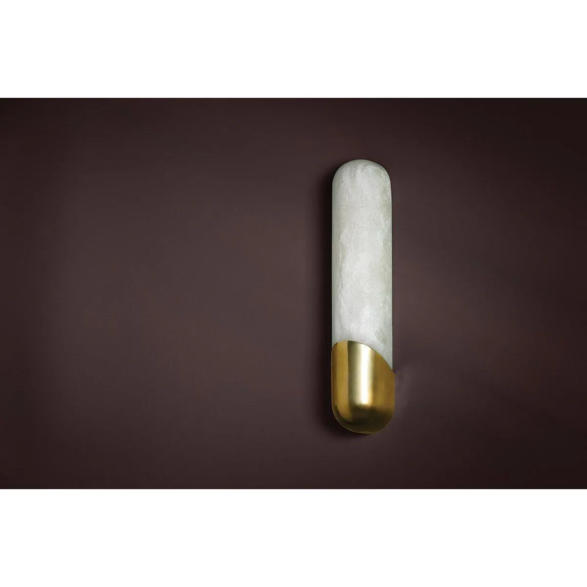 Rome 19 in. LED Wall Sconce vintage brass Finish