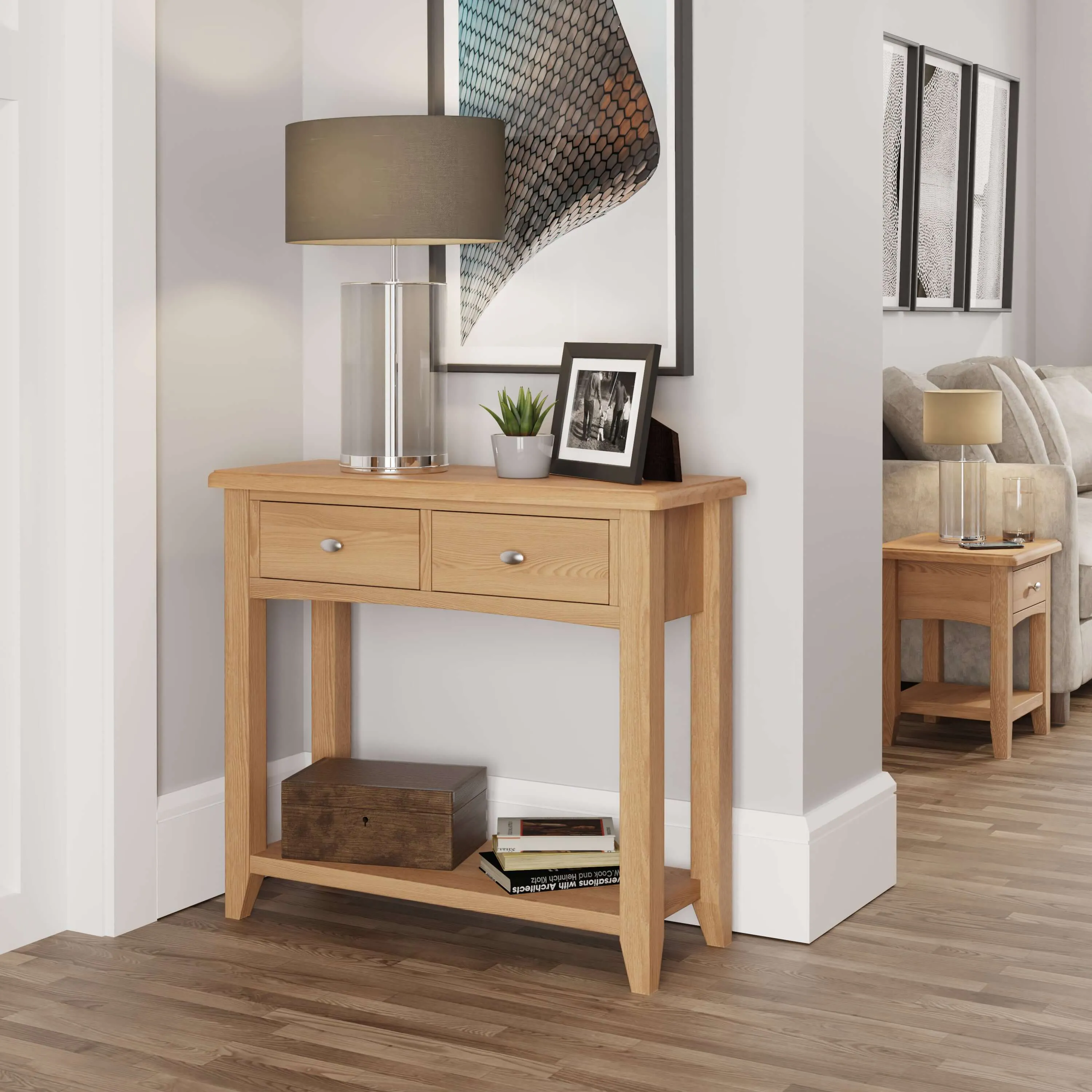 Rowan Oak Console Table