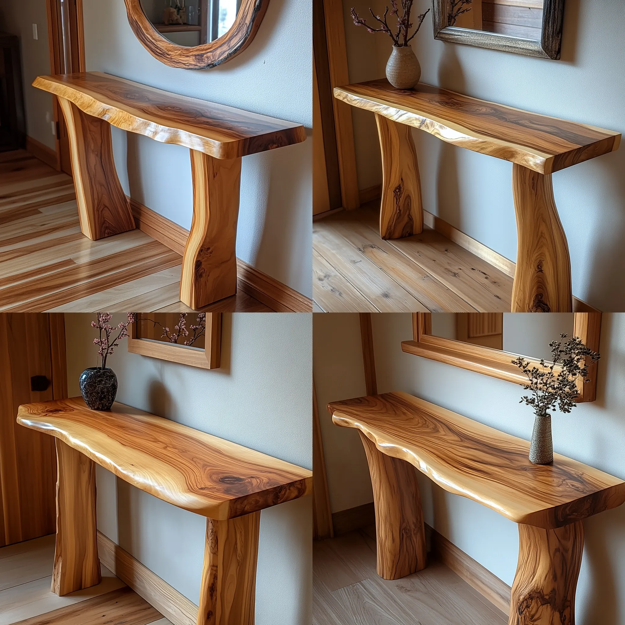 Rustic Side table console table modern custom