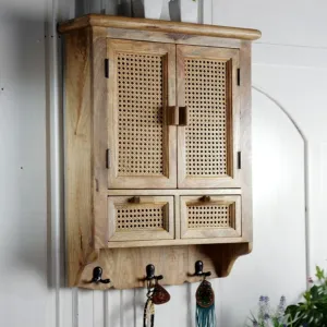 Sawana Mango Wood 2 Door Wall Cabinet Storage