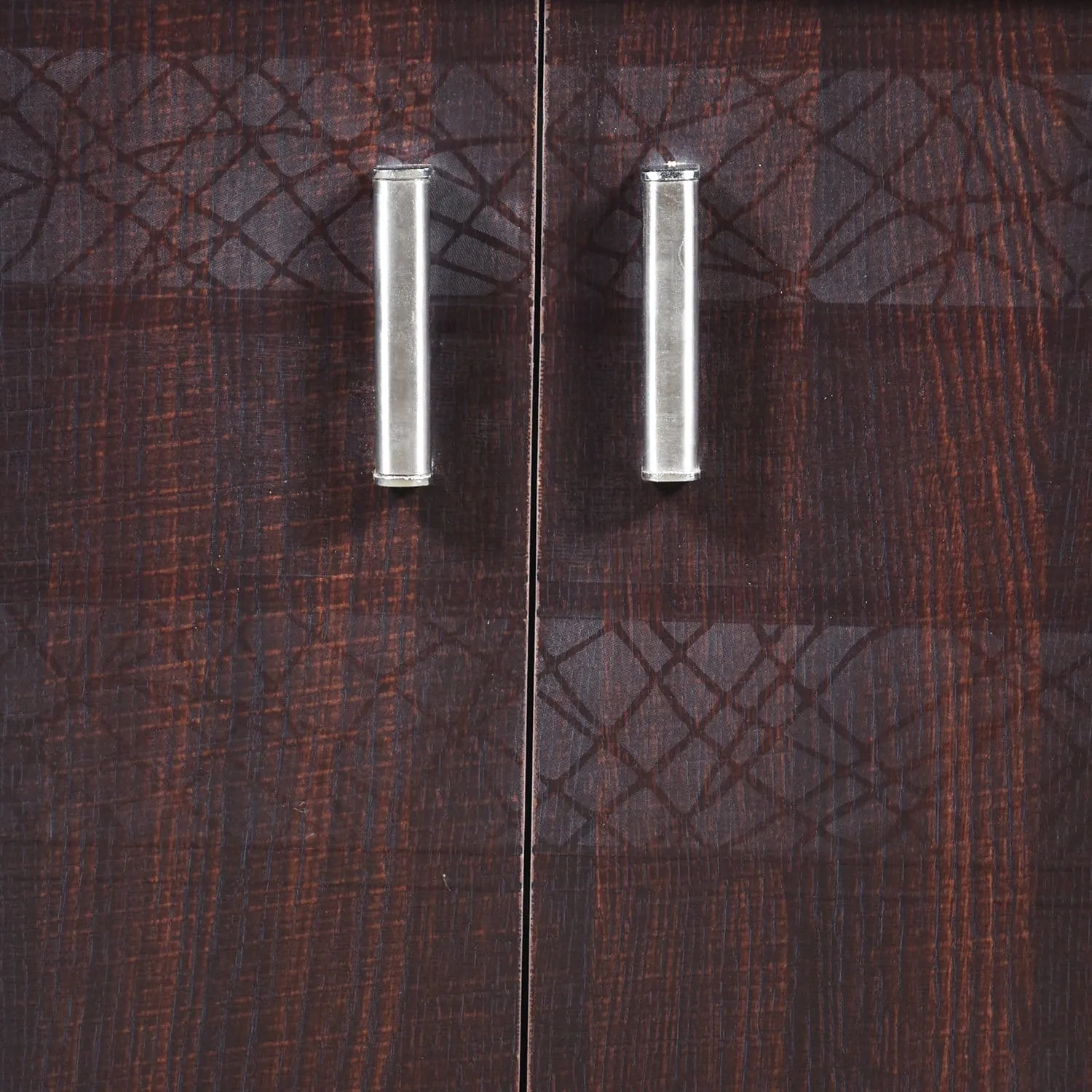 Scribble Textured 2 Door Cabinet | Shoerack for Home Wooden