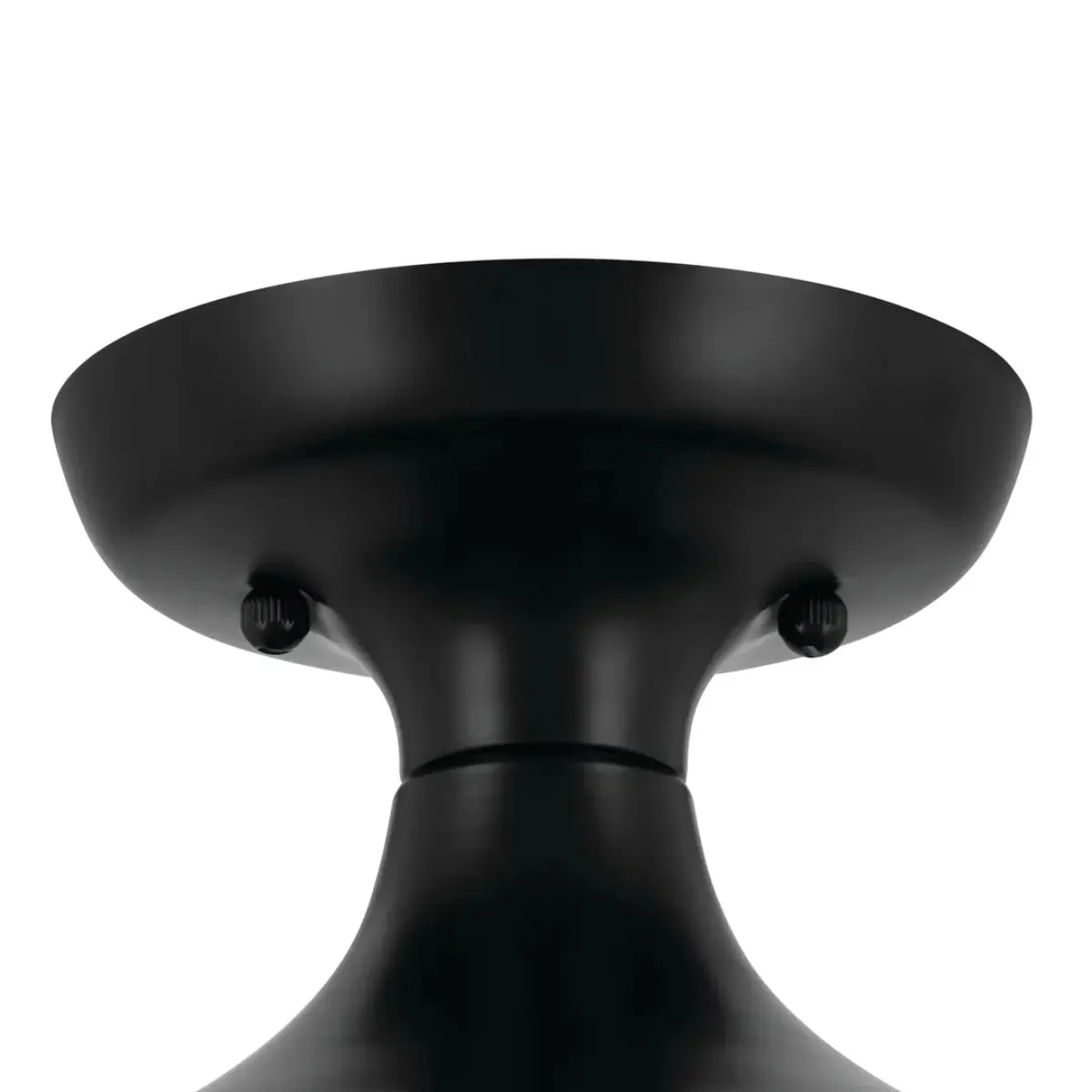 Sisu 8" 1-Light Semi-Flush Mount Light, Black Finish