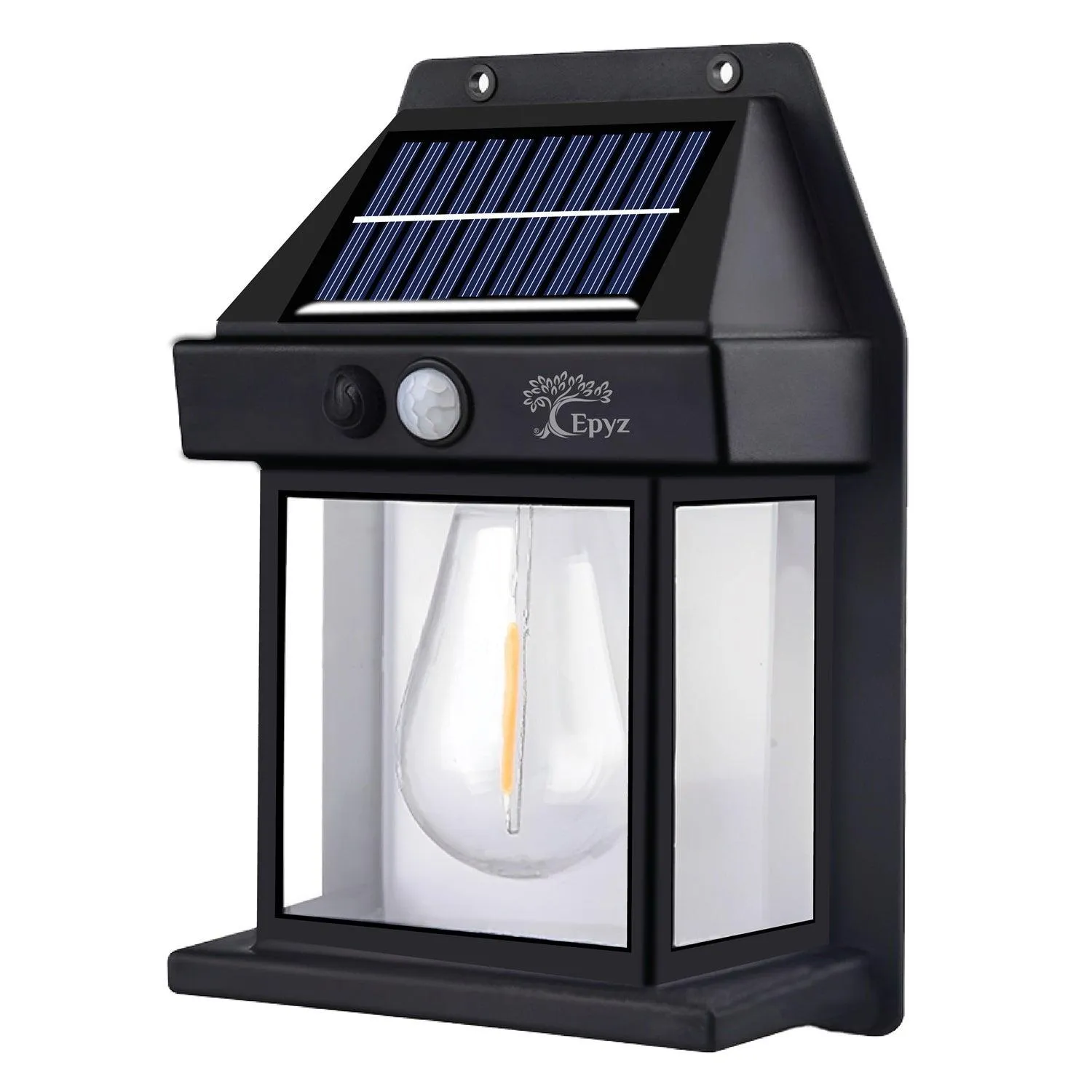Solar Wall Motion Sensor Black Light