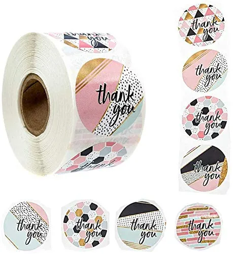 Stickers Roll - Thank You Label - Set of 500 - 1.5 INC