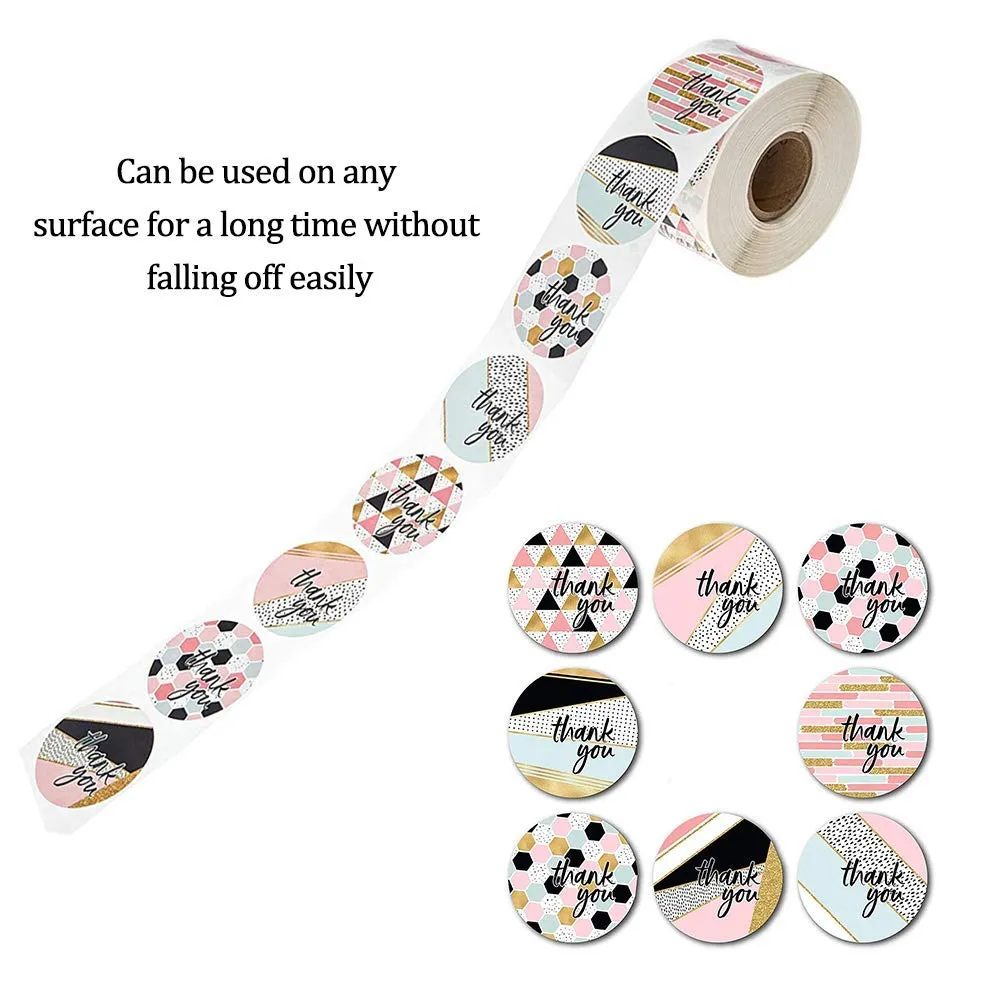 Stickers Roll - Thank You Label - Set of 500 - 1.5 INC