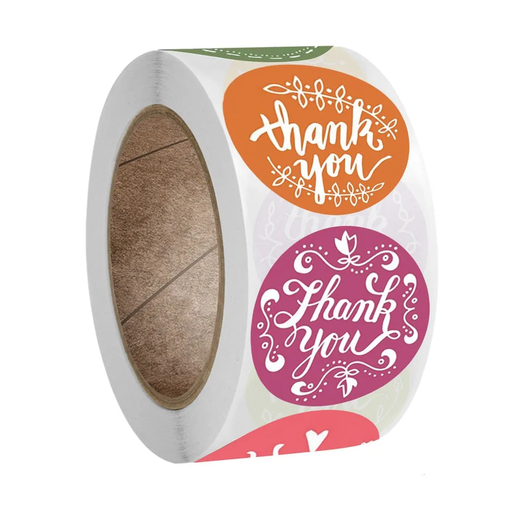 Stickers Roll - Thank You Label - Set of 500 - 1.5 INC