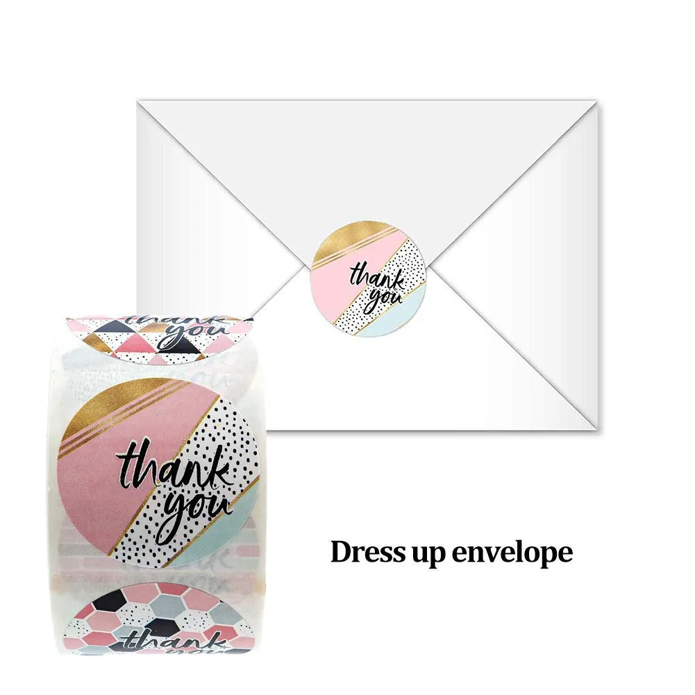 Stickers Roll - Thank You Label - Set of 500 - 1.5 INC