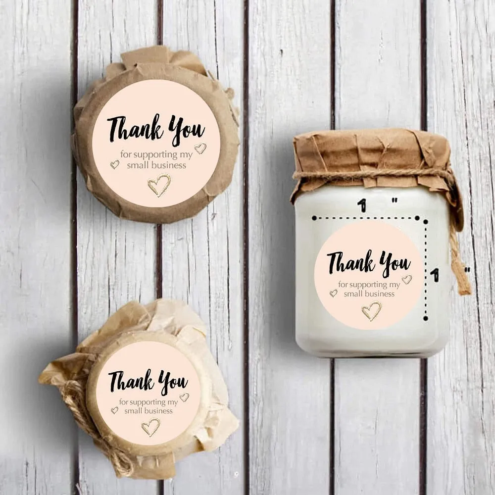 Stickers Roll - Thank You Label - Set of 500 - 1.5 INC