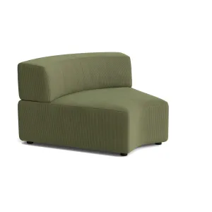 Stretch Angled Corner Module - Corduroy Forest