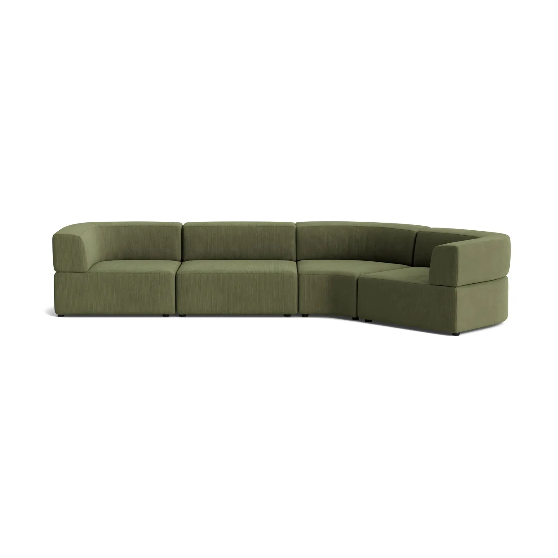 Stretch Closed Angle Sofa - Corduroy Forest