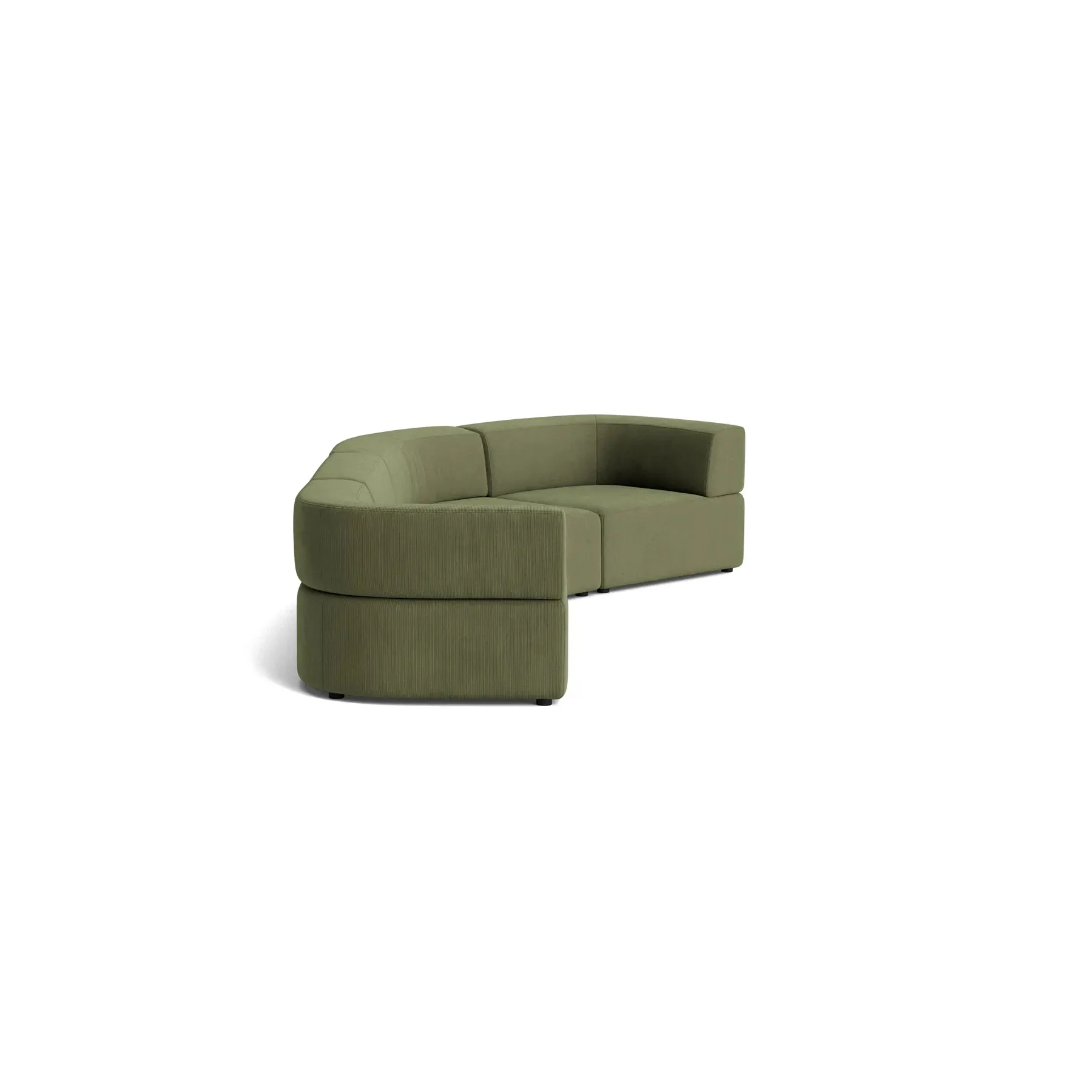 Stretch Closed Angle Sofa - Corduroy Forest
