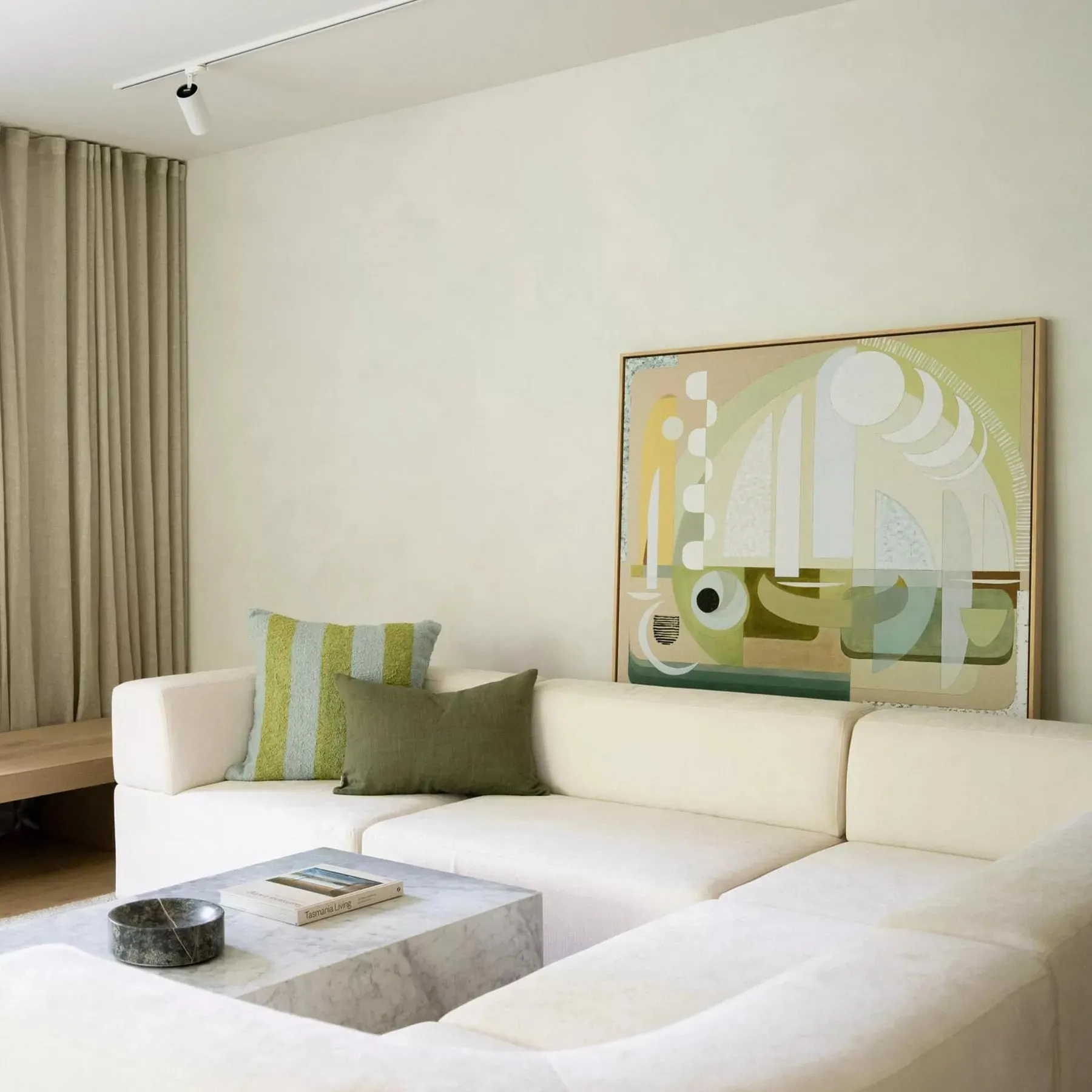 Stretch Closed Angle Sofa - Silex Off White