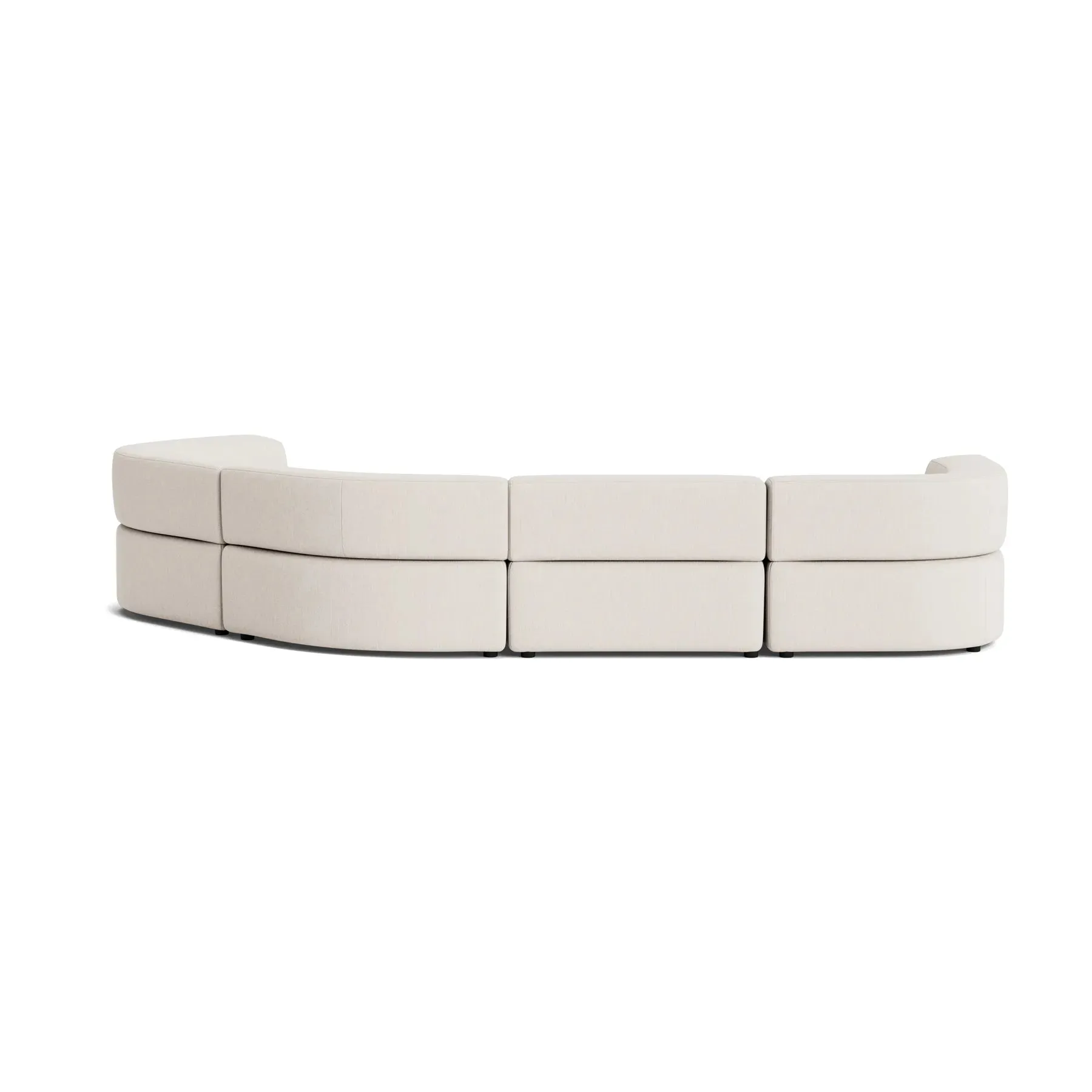 Stretch Closed Angle Sofa - Silex Off White