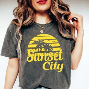 Sunset City Comfort Colors Tee