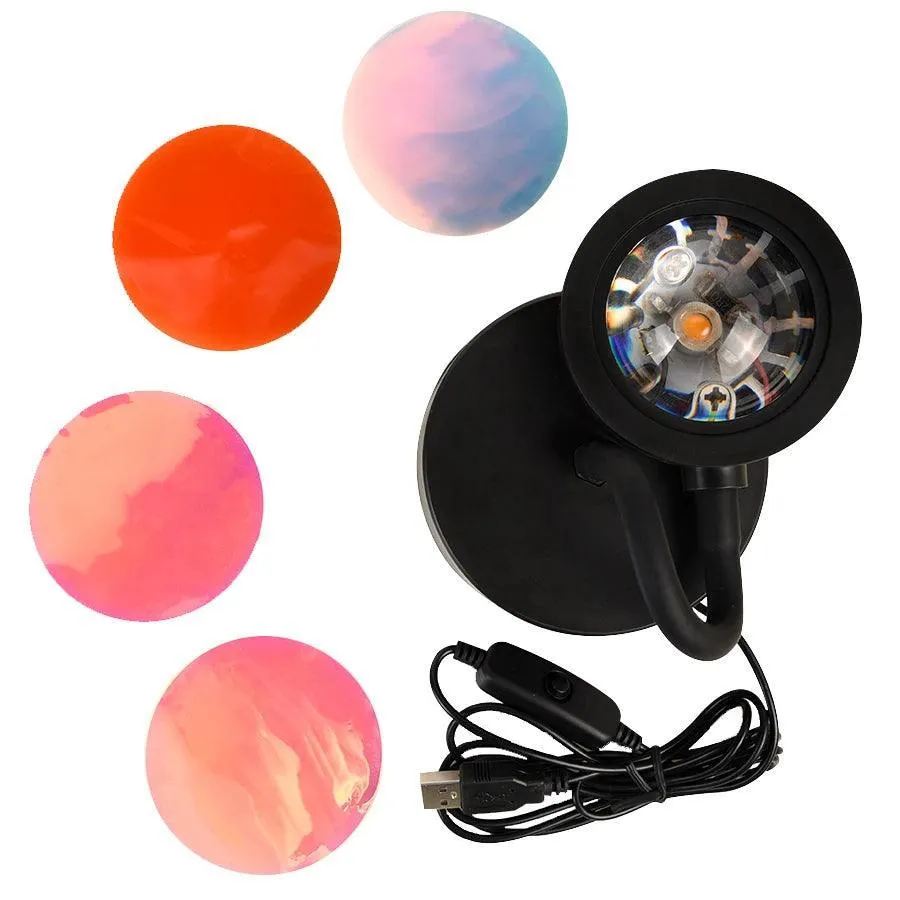 Sunset USB Lamp: Create Cozy Atmosphere with LED Sunset Projection