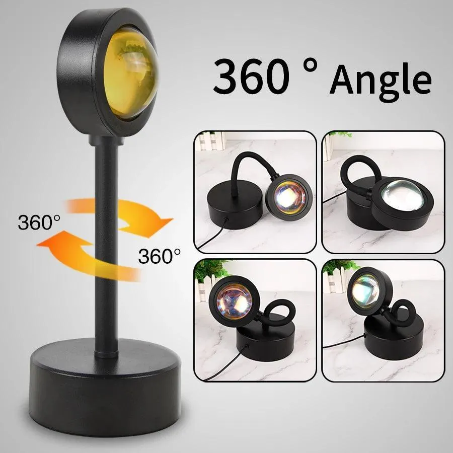 Sunset USB Lamp: Create Cozy Atmosphere with LED Sunset Projection