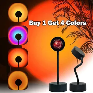 Sunset USB Lamp: Create Cozy Atmosphere with LED Sunset Projection