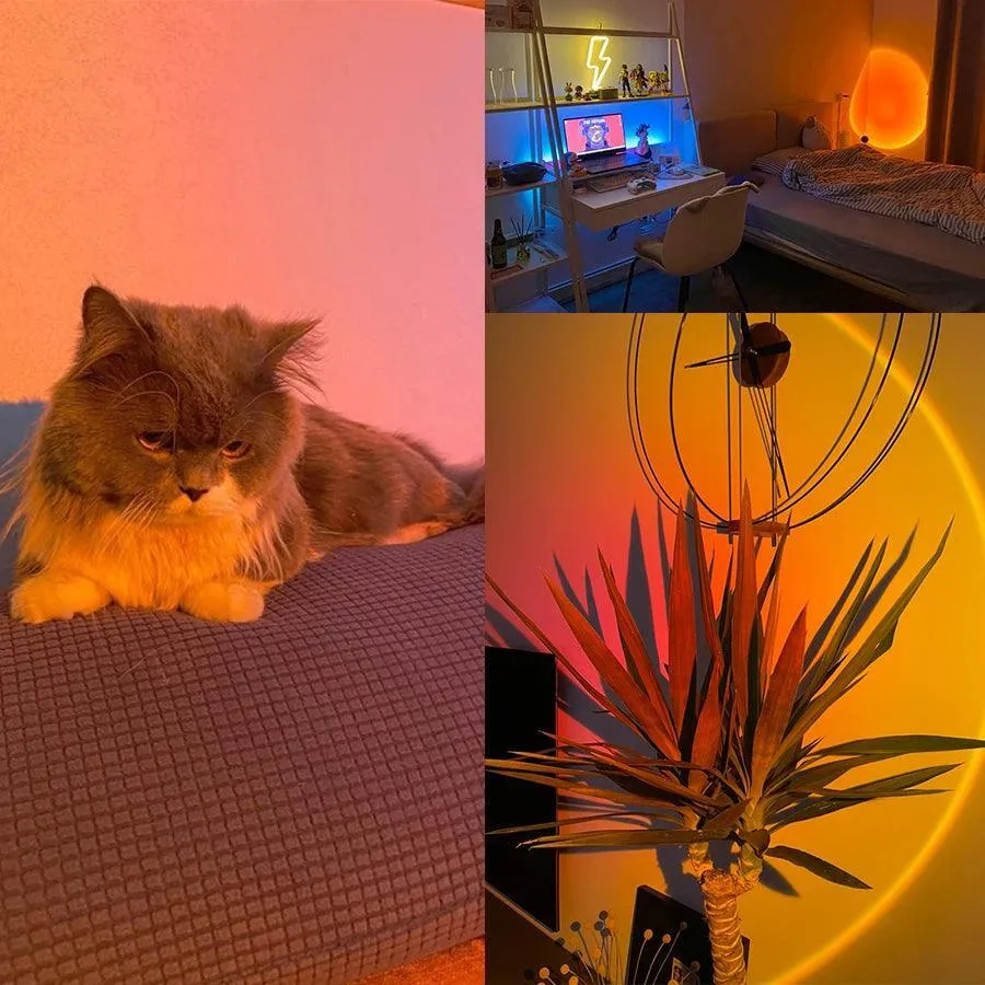 Sunset USB Lamp: Create Cozy Atmosphere with LED Sunset Projection