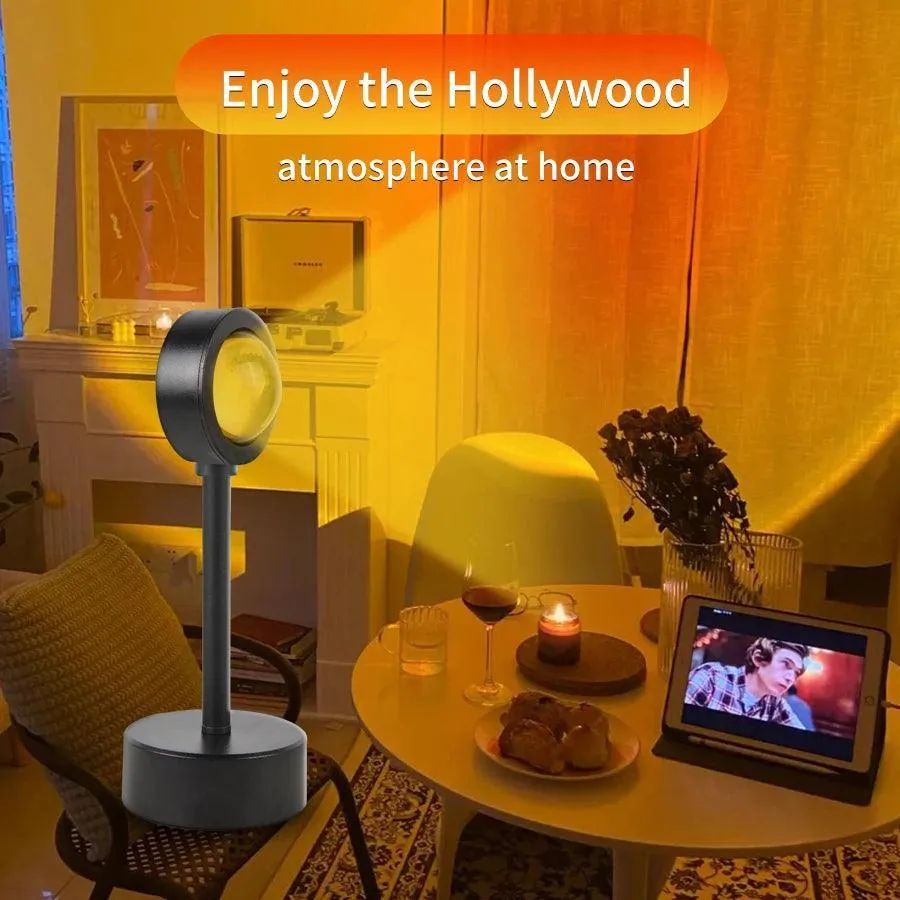 Sunset USB Lamp: Create Cozy Atmosphere with LED Sunset Projection