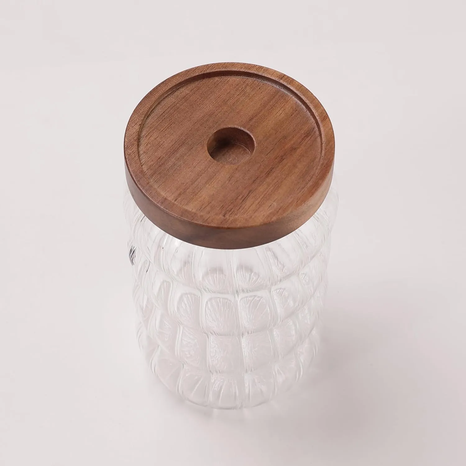 The Better Home Zen Series Borosilicate Containers with Lid 750ml |Container for Kitchen Storage Set | Leakproof, Airtight Storage Jar for Glass Jars with Wooden Lid |Twist Collection Set of 2