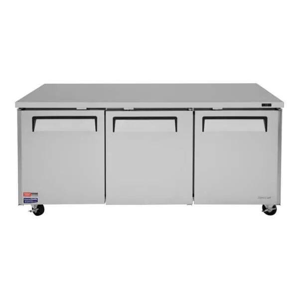 Turbo Air MUR-72-N Undercounter Refrigerator 19 cu ft 3 Doors