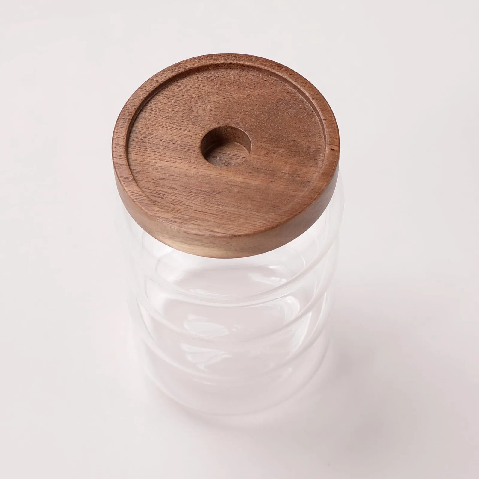 UMAI Borosilicate Glass Jar with Bamboo Lid | Kitchen Organizer Items and Storage | Multi-utility, Leakproof, Airtight Storage Jar for Cookies, Snacks, Tea, Coffee, Sugar | Set of 2 (700ml)