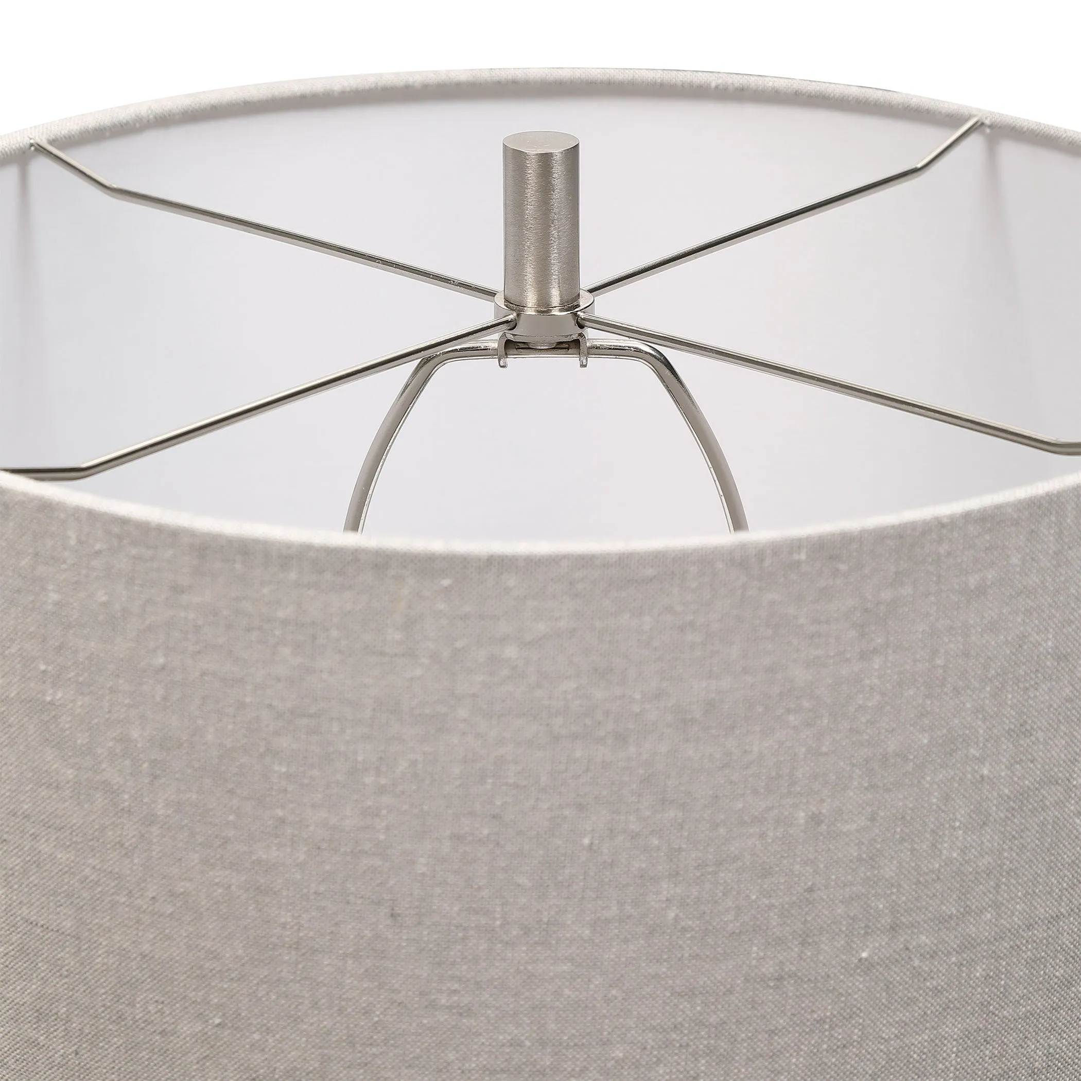 Uttermost Comanche White Crackle Table Lamp