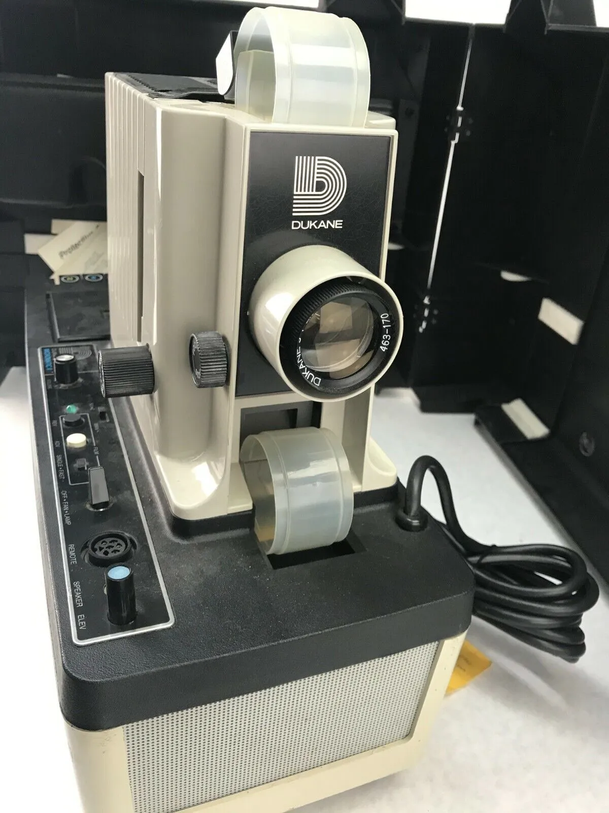 Vintage Dukane Micromatic II Sound Filmstrip Projector with Case