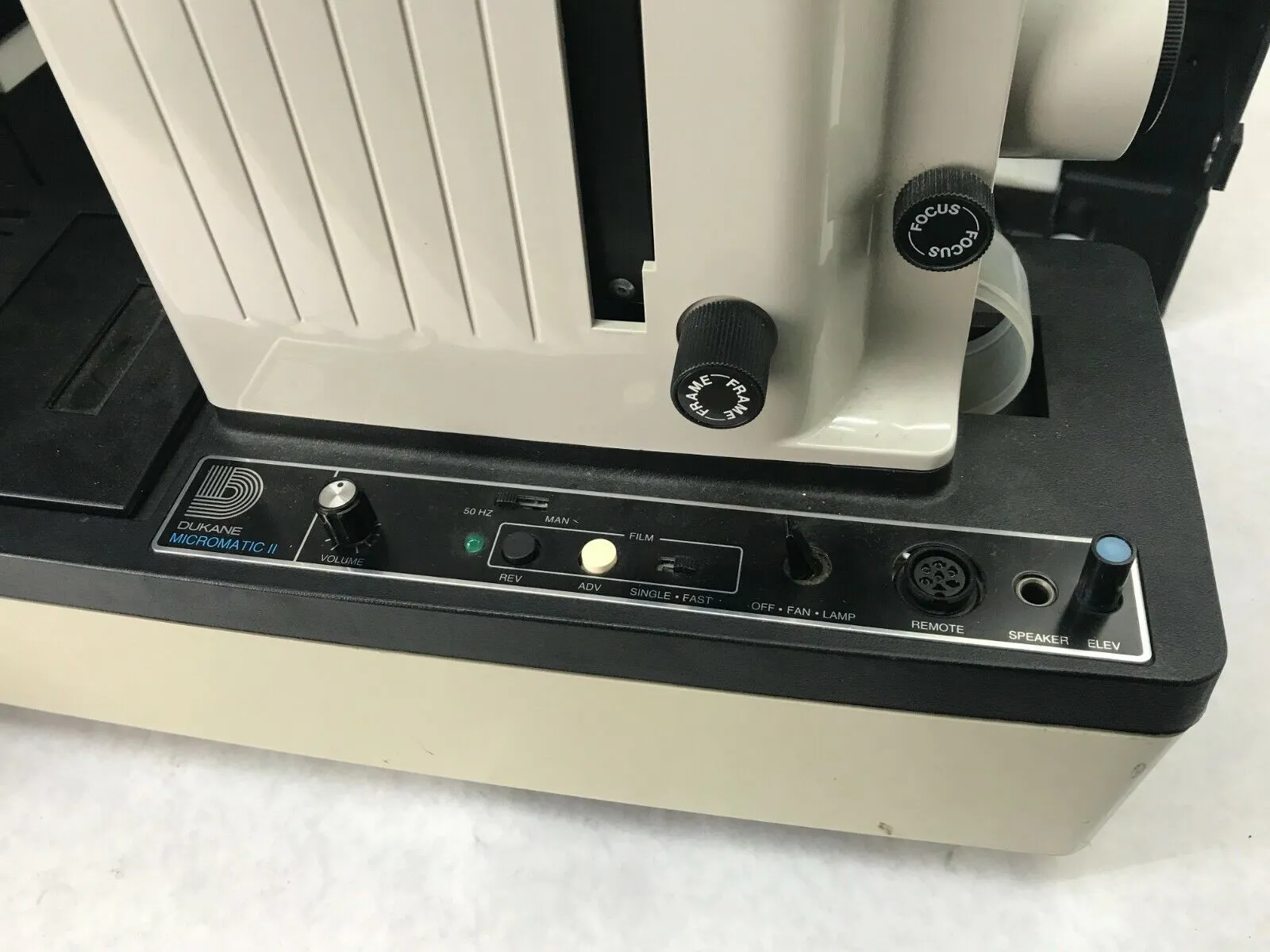 Vintage Dukane Micromatic II Sound Filmstrip Projector with Case