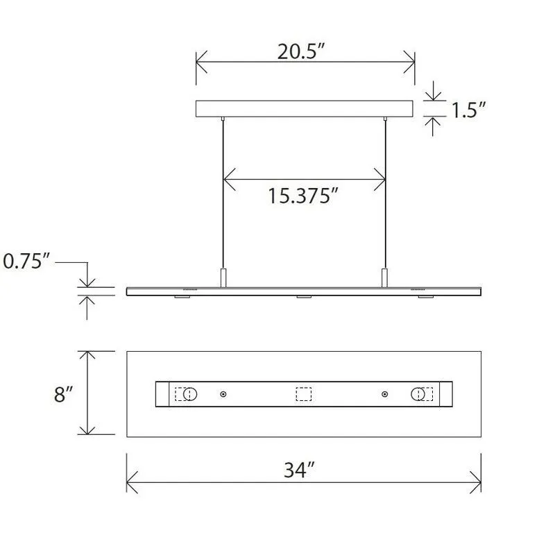 Vix Linear Pendant Light