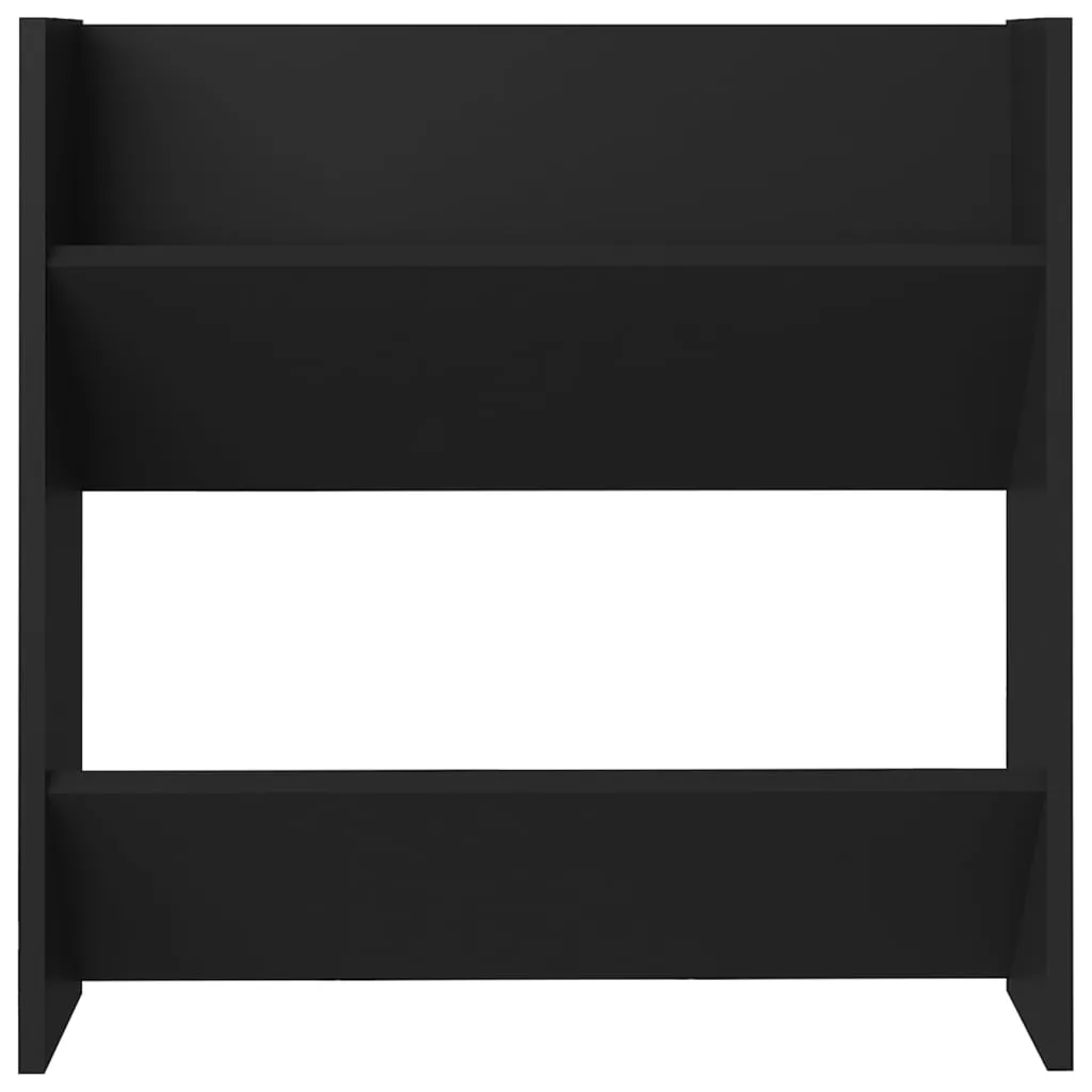 Wall Shoe Cabinets 4 pcs Black 60x18x60 cm Chipboard