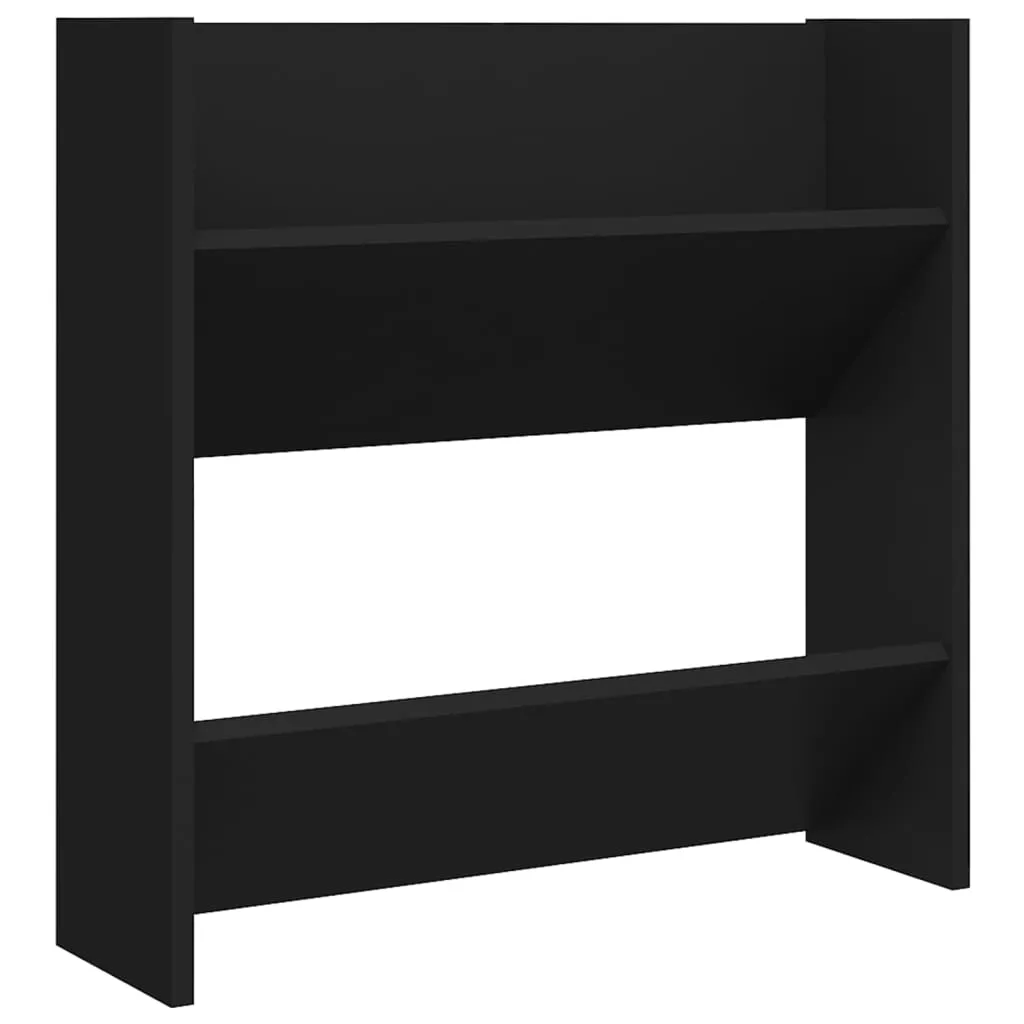 Wall Shoe Cabinets 4 pcs Black 60x18x60 cm Chipboard