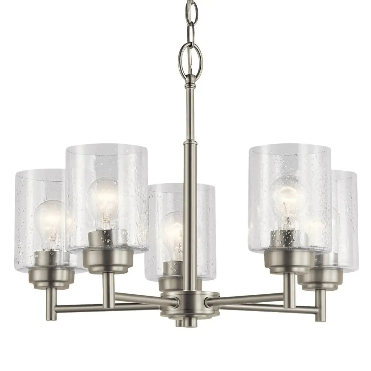 Winslow 20" 5-Light Chandelier, Brushed Nickel Finish